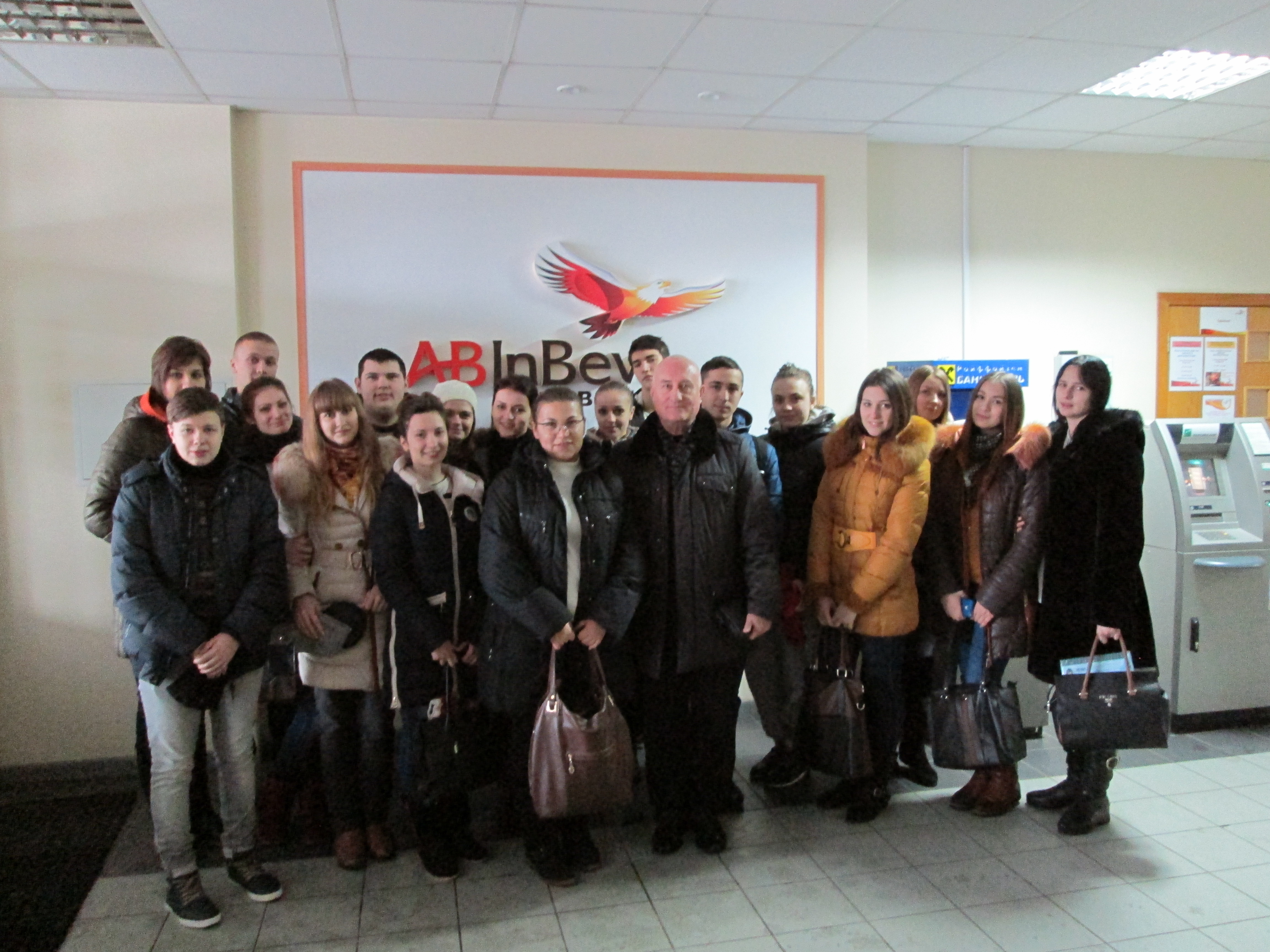 Проведення екскурсії на базі ПАТ «САН ІнБев Україна» для студентів 1 курсу спеціальності «Біотехнологія», 20 січня 2015 року