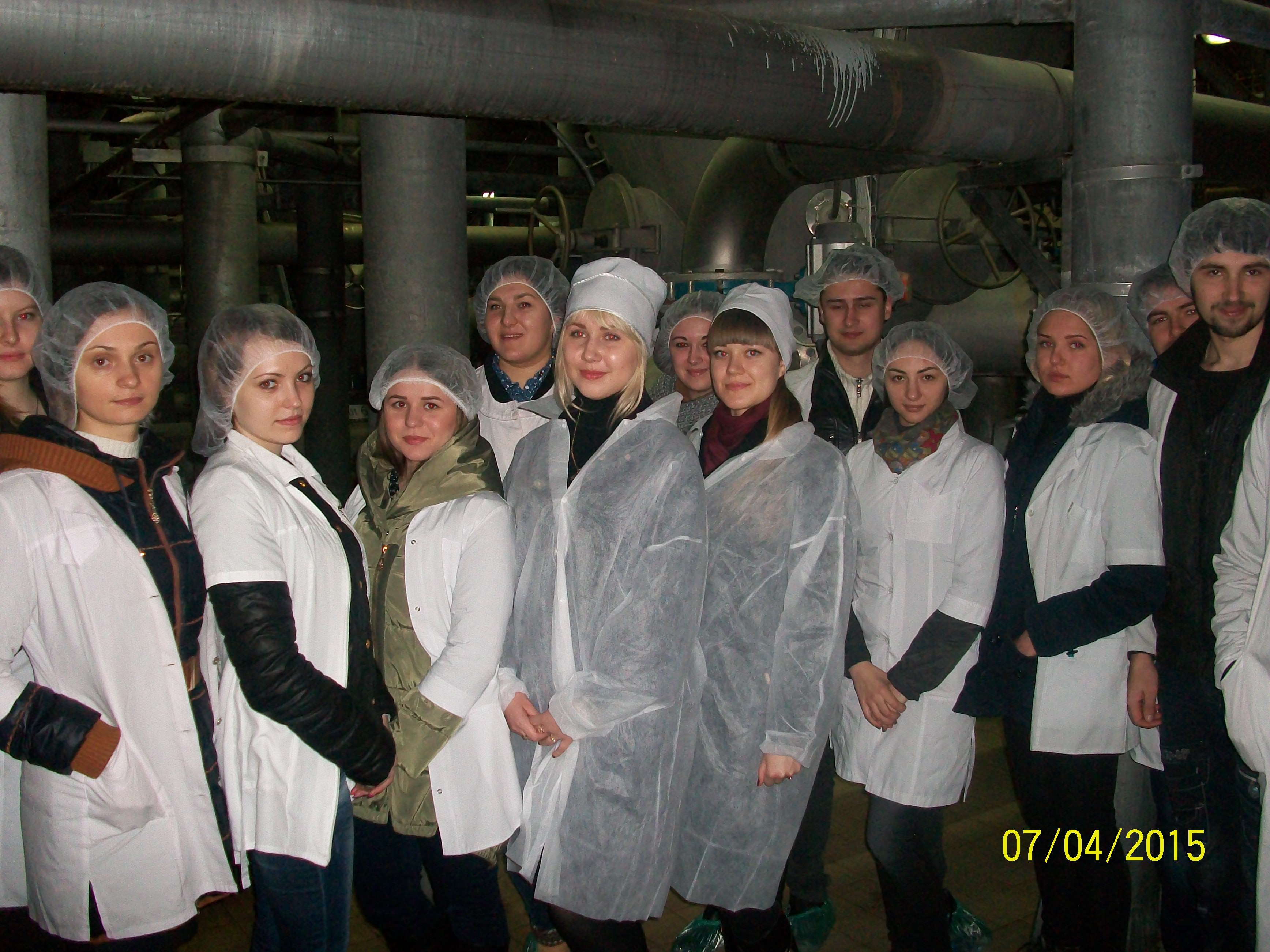 7 апреля 2015 года состоялась экскурсия на базе ООО "Восточноукраинская компания "МАЛТЮРОП"" для студентов 3-4 курсов специальности "Биотехнология"